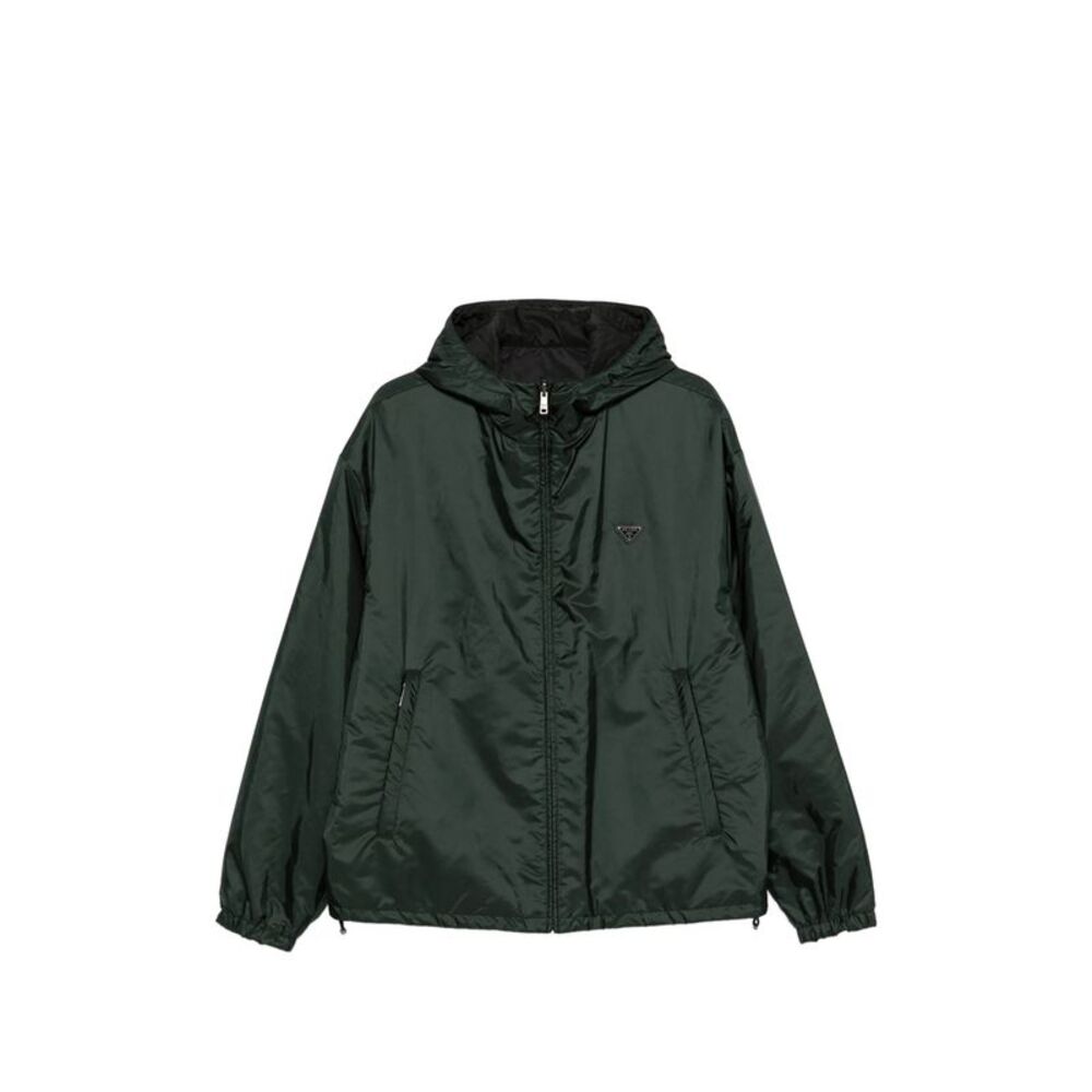 Prada Green Jackets - Hooded Jackets Men